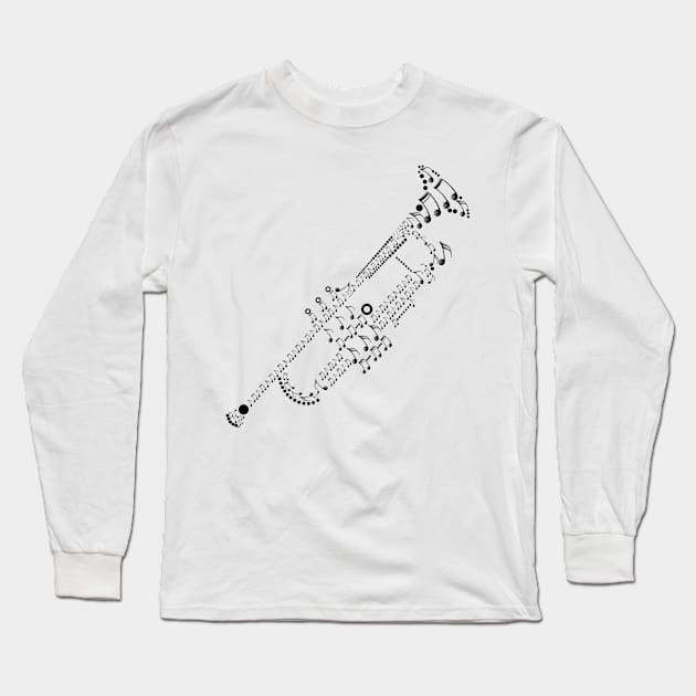 Trumpet Long Sleeve T-Shirt by HiCuteVision